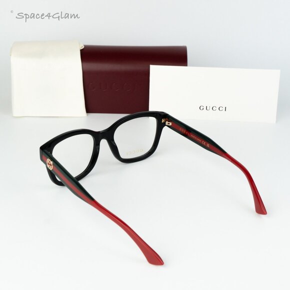 Gucci Women Eyeglasses Black Demo Square GG1863O 001 NEW AUTHENTIC - Picture 8 of 8